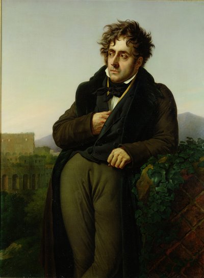 Portrait of Francois Rene Vicomte de Chateaubriand by Anne Louis Girodet de Roucy Trioson